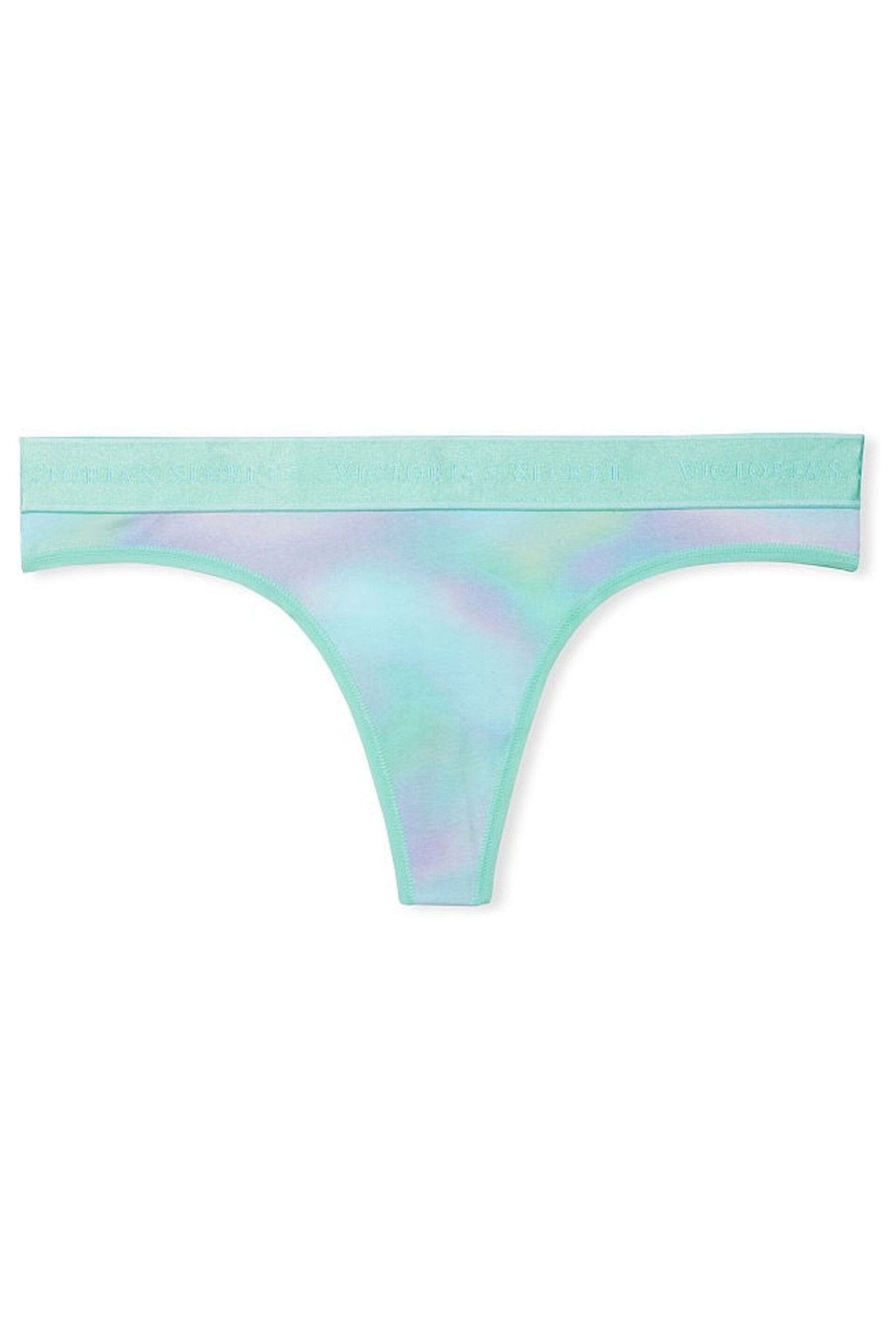 Victoria's Secret Light Hyacinth Rainbow Sky Cotton Logo Hipster Knickers - Image 3 of 3