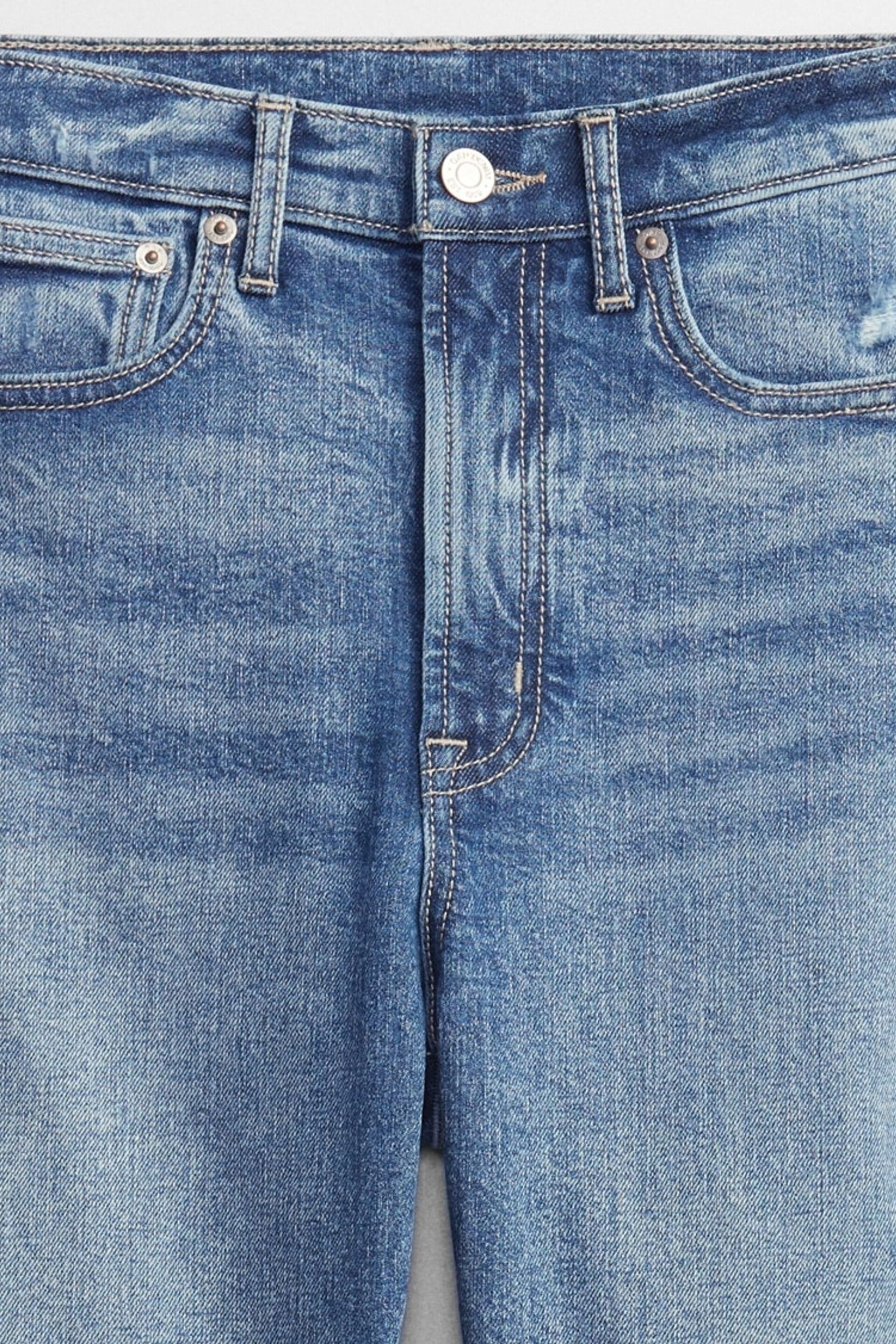 Gap Mid Wash Blue Vintage Slim High Waisted Jeans - Image 7 of 8