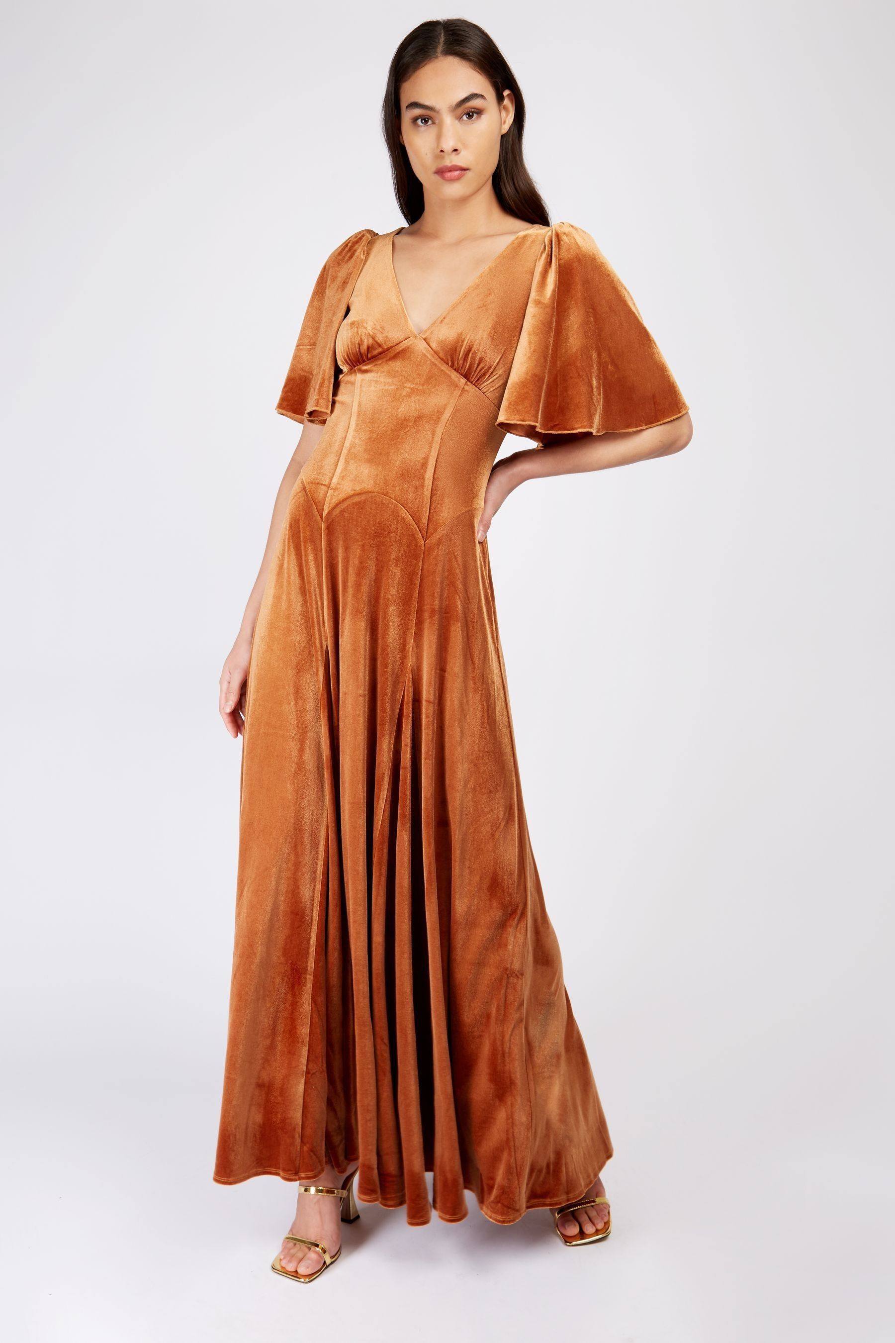 Little mistress orange dress top