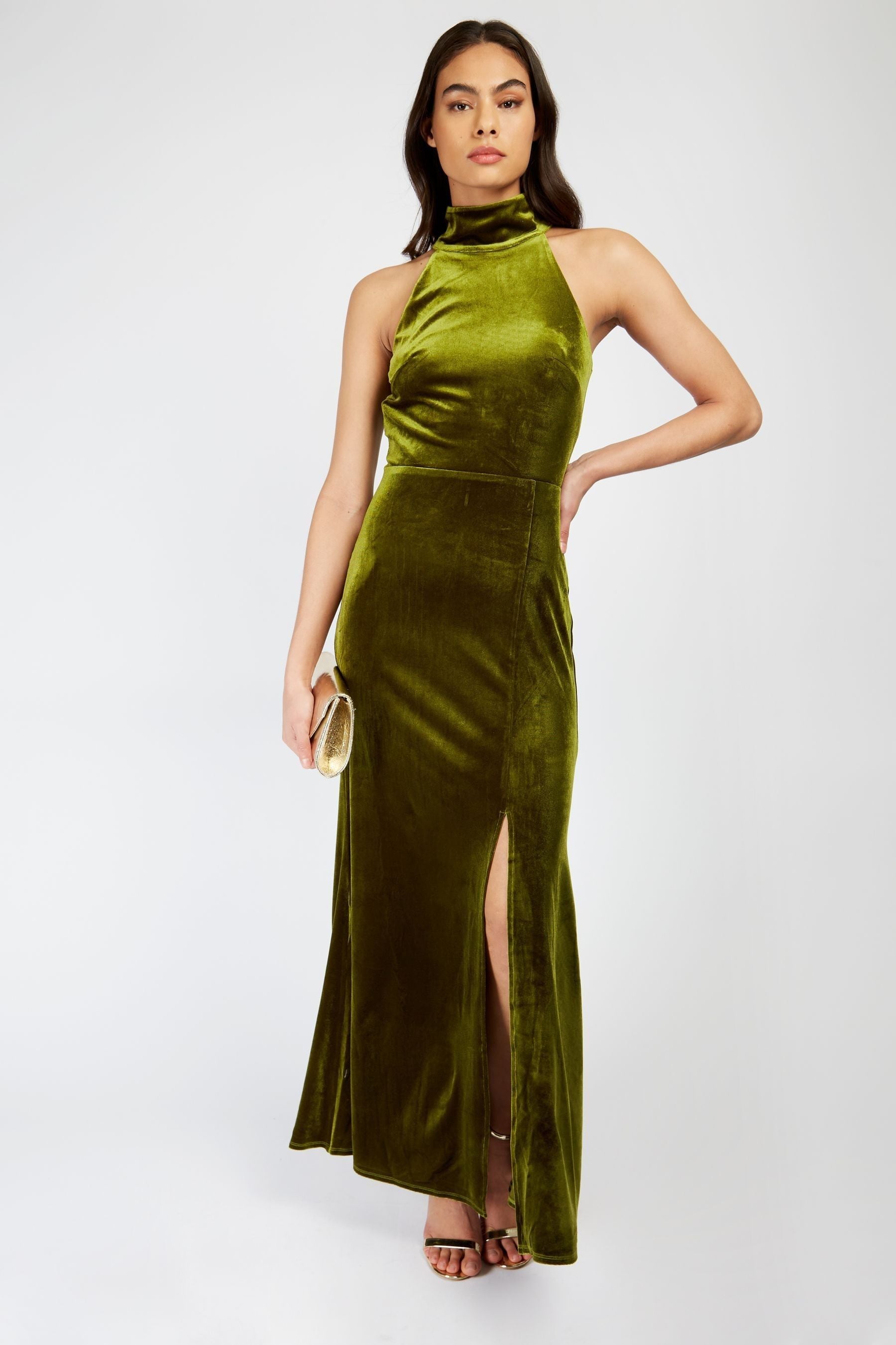 Little mistress green maxi dress cheap