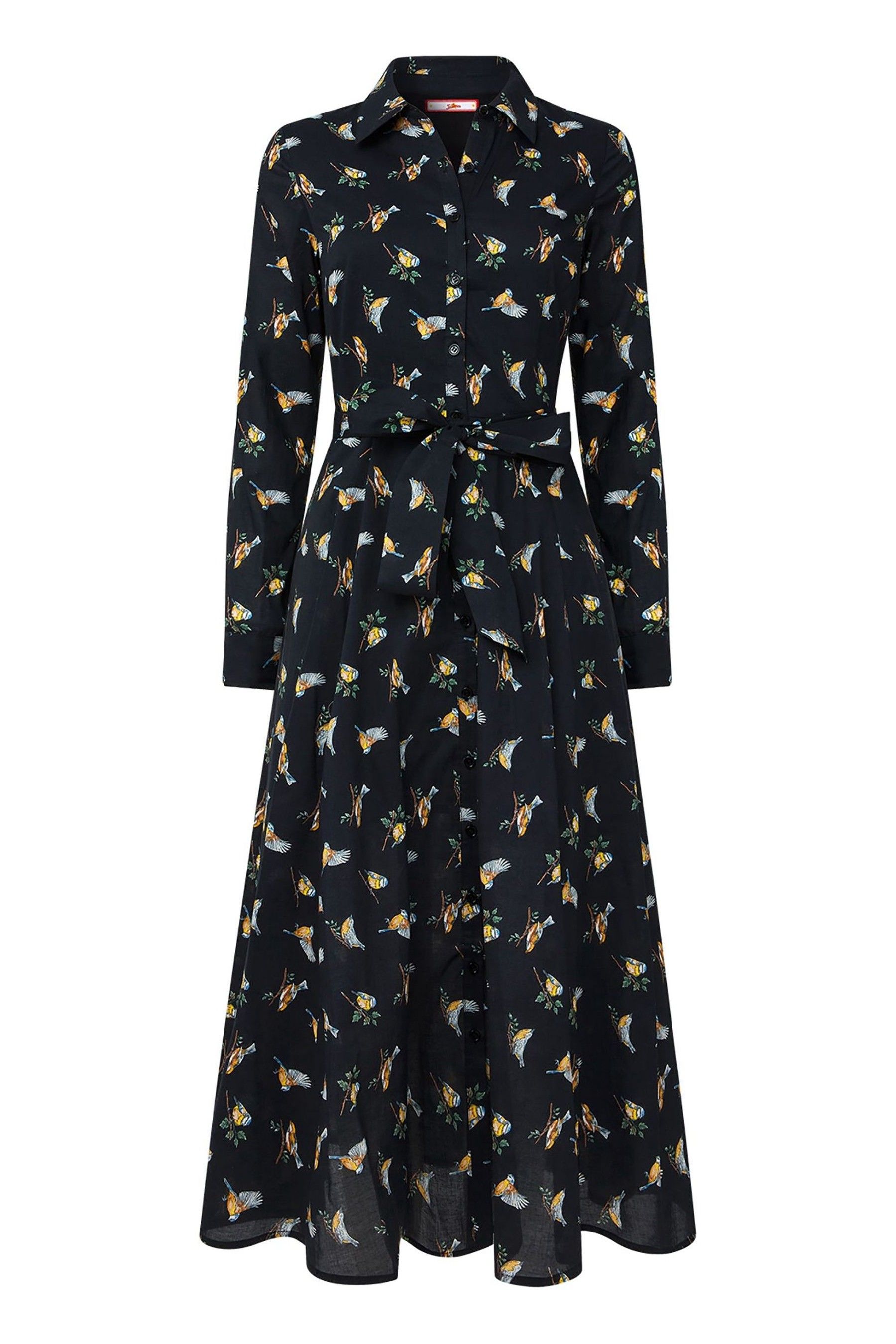 Buy Joe Browns Black Vintage Bird Print Shirt Dress from Next Luxembourg