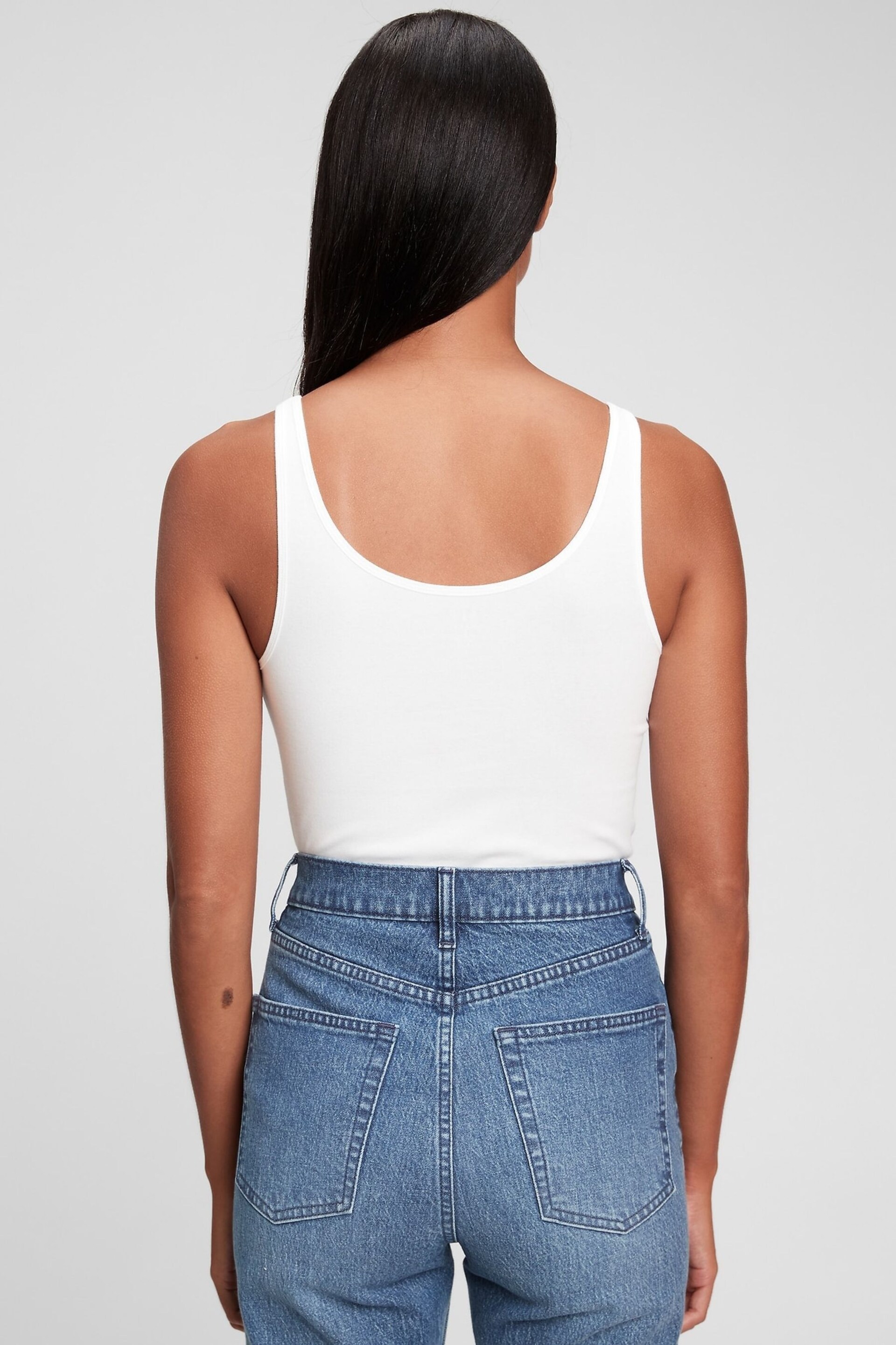 Gap White Favourite Tank Top - Image 3 of 3