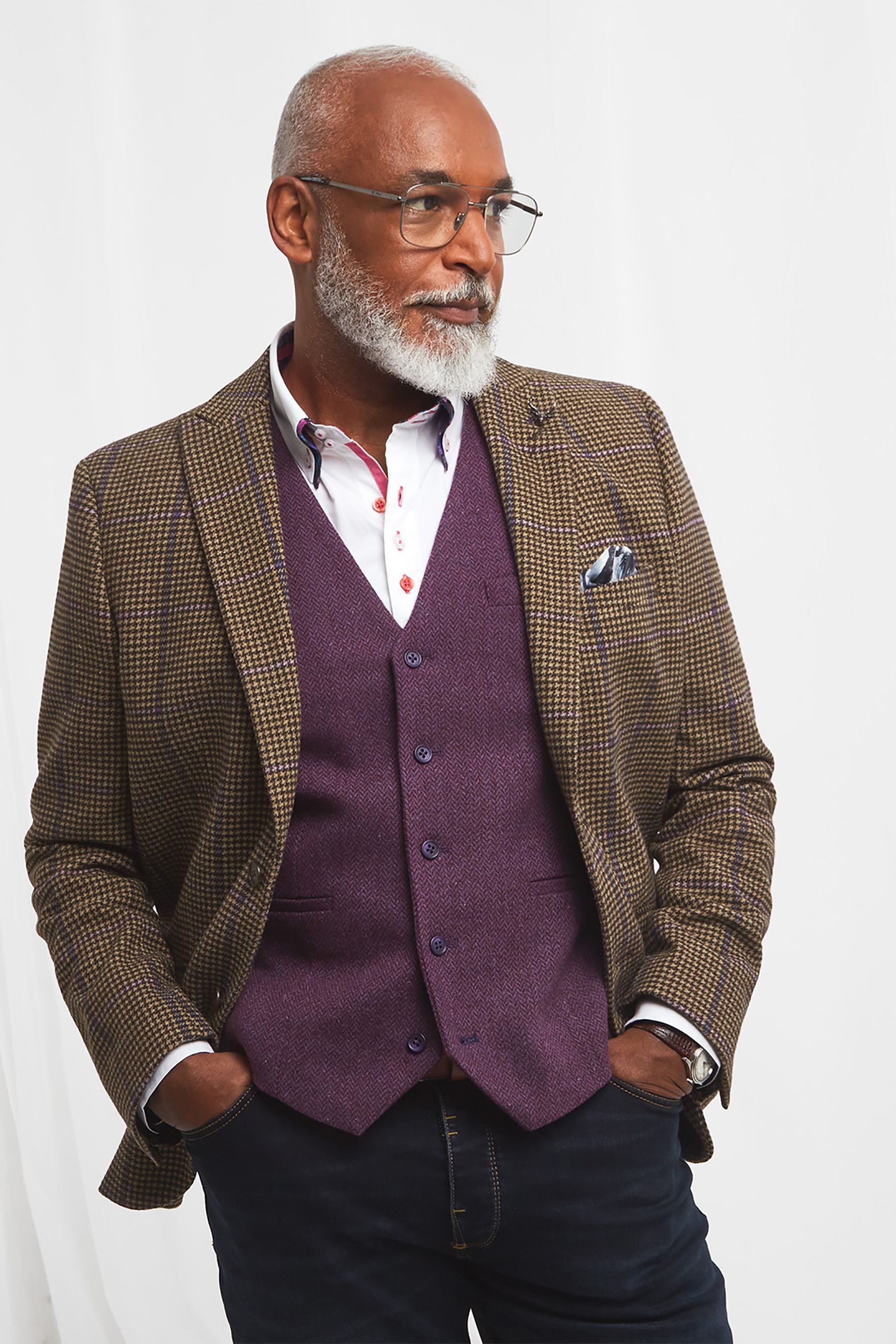 Buy Joe Browns Brown Vintage Style Tweed Check Blazer from Next Luxembourg
