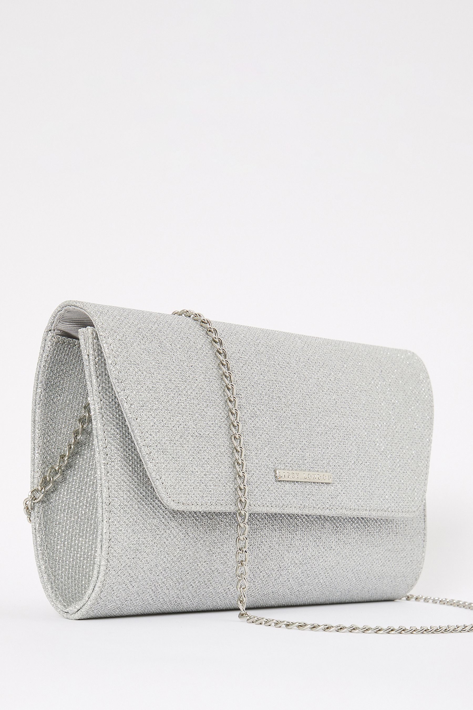 Lipsy silver clutch bag cheap