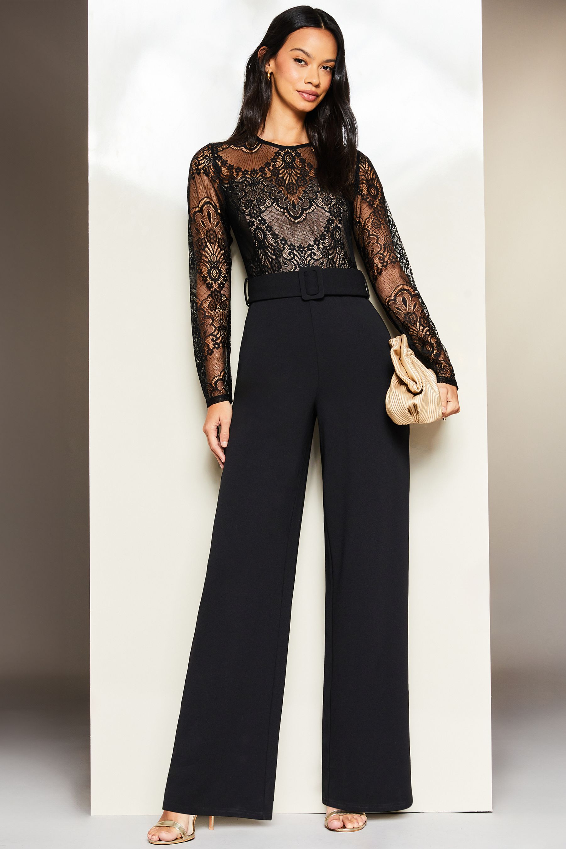 Petite long sleeve jumpsuits online