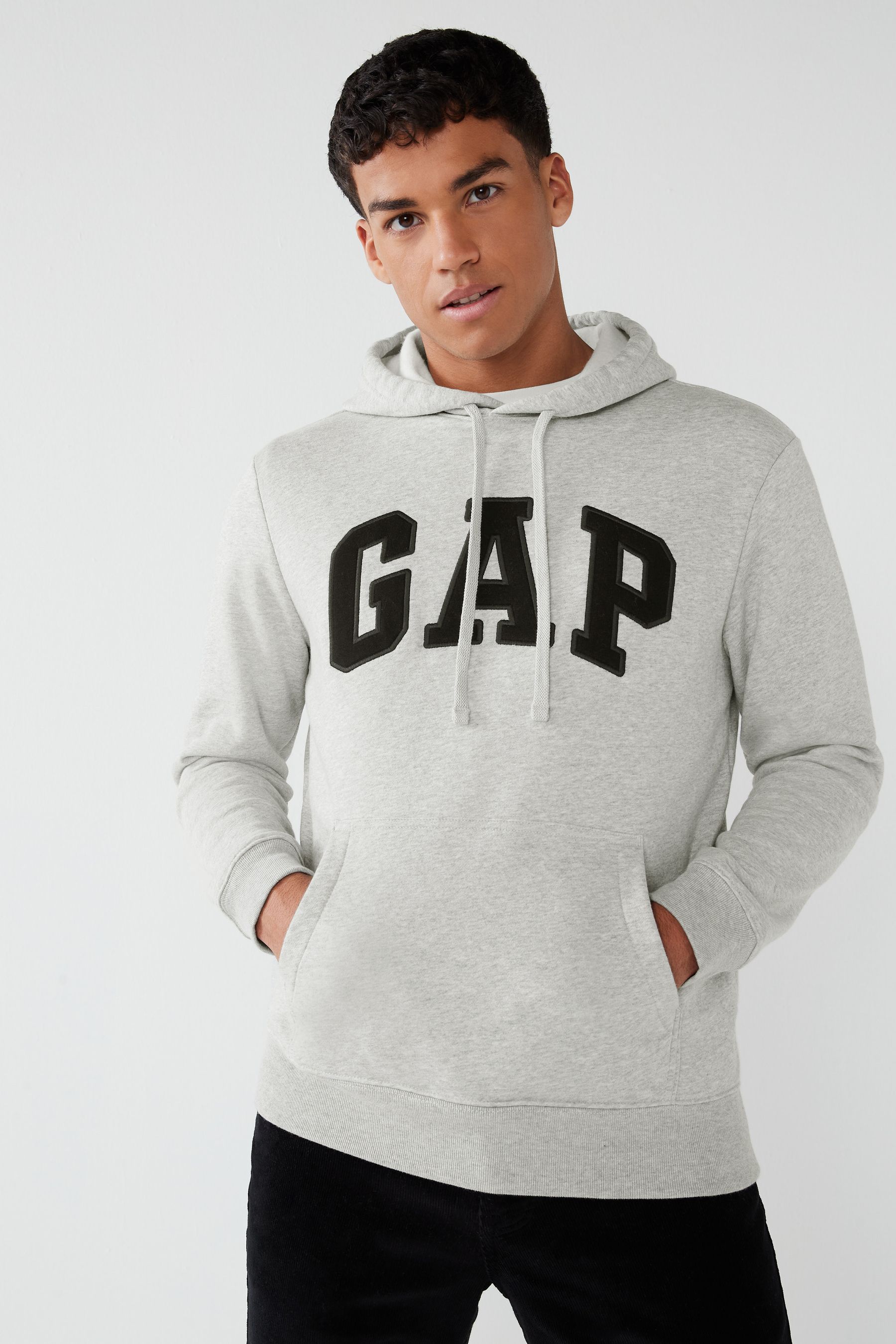 Buy Gap Grey Arch Logo Hoodie from the Next UK online shop