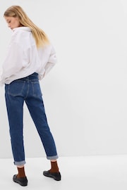 Gap Mid Wash Blue Mid Rise Ankle Length Girlfriend Jeans - Image 3 of 8