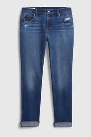 Gap Mid Wash Blue Mid Rise Ankle Length Girlfriend Jeans - Image 7 of 8