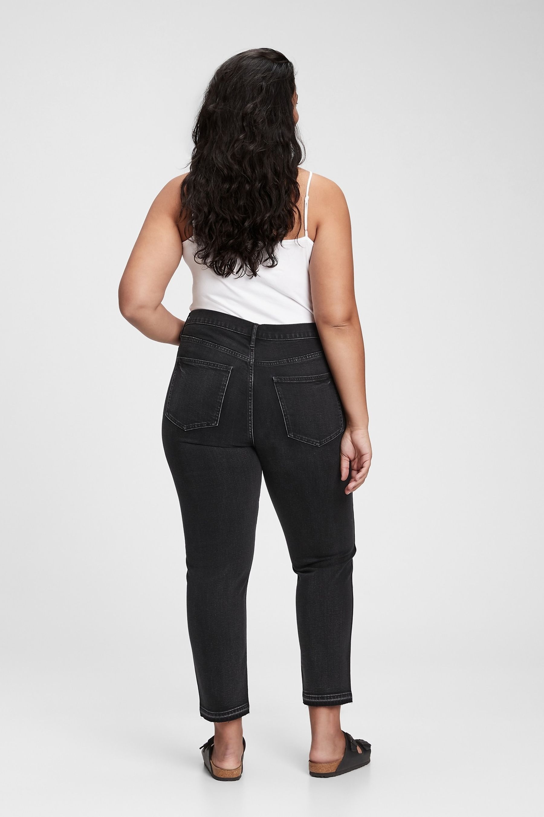 Buy Gap Black High Waisted Ankle Length Vintage Slim Jeans from the Next UK online shop
