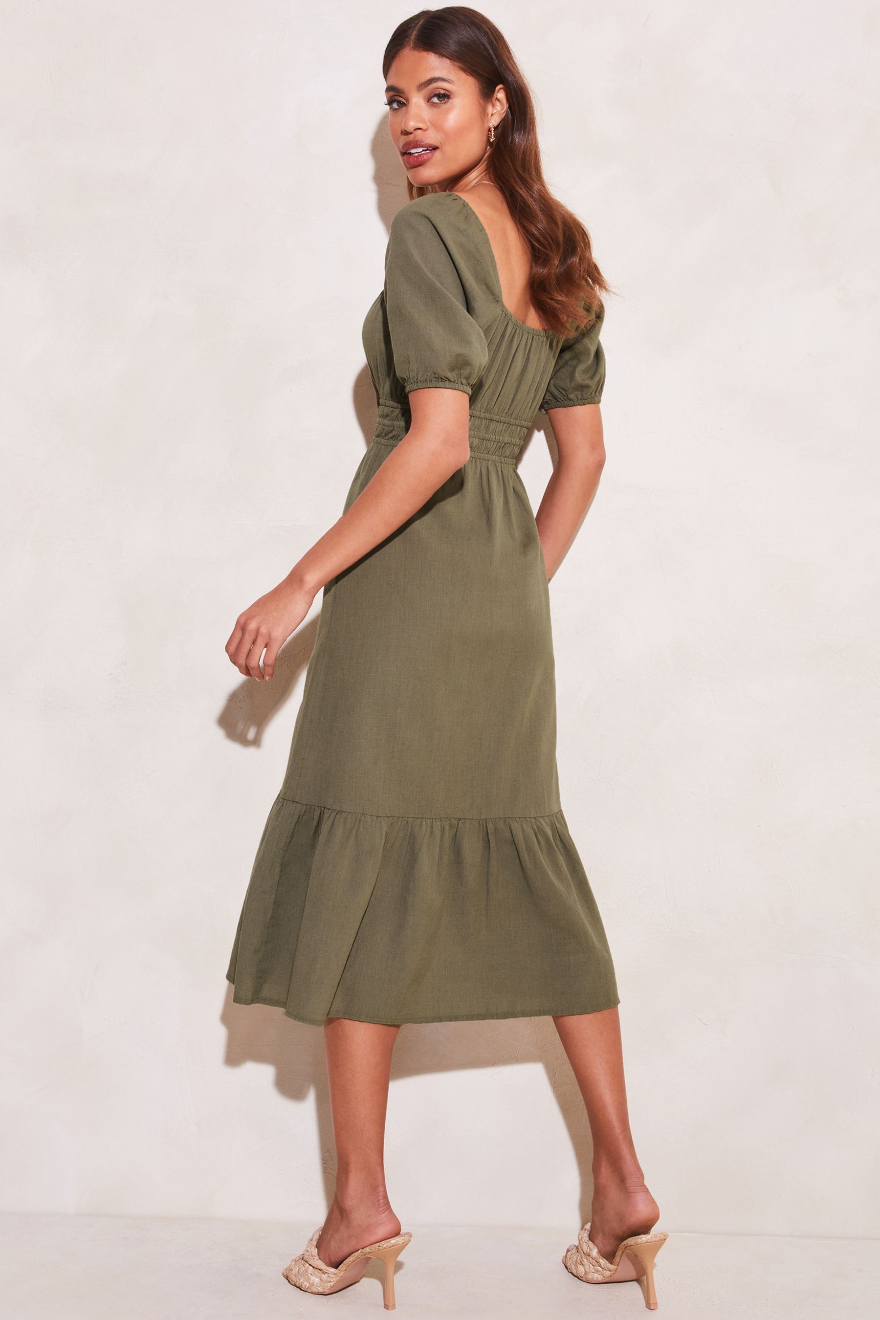 Lipsy khaki dress online