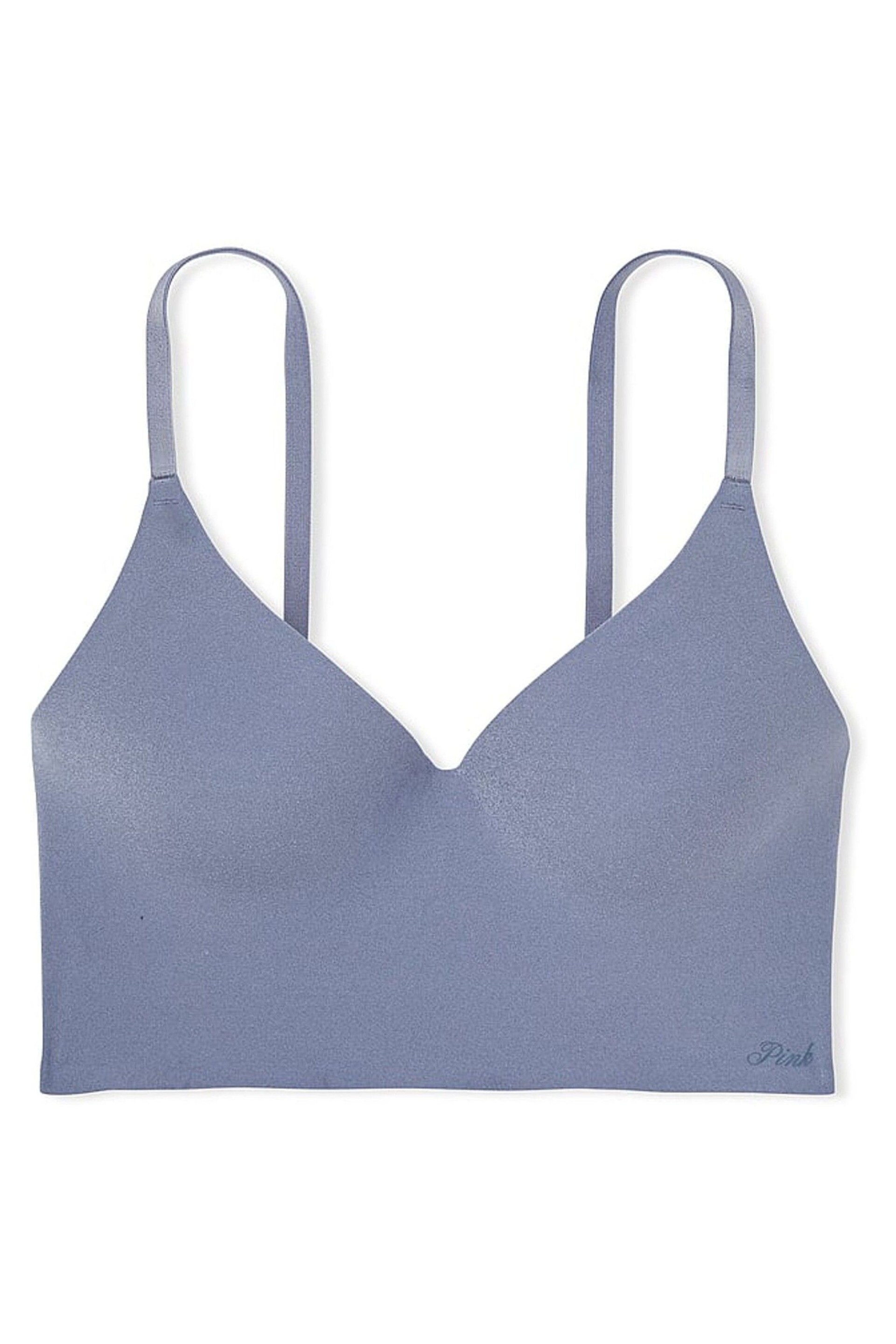 Victoria's Secret PINK Dusty Iris Blue Non Wired Push Up Lounge Bralette - Image 4 of 4