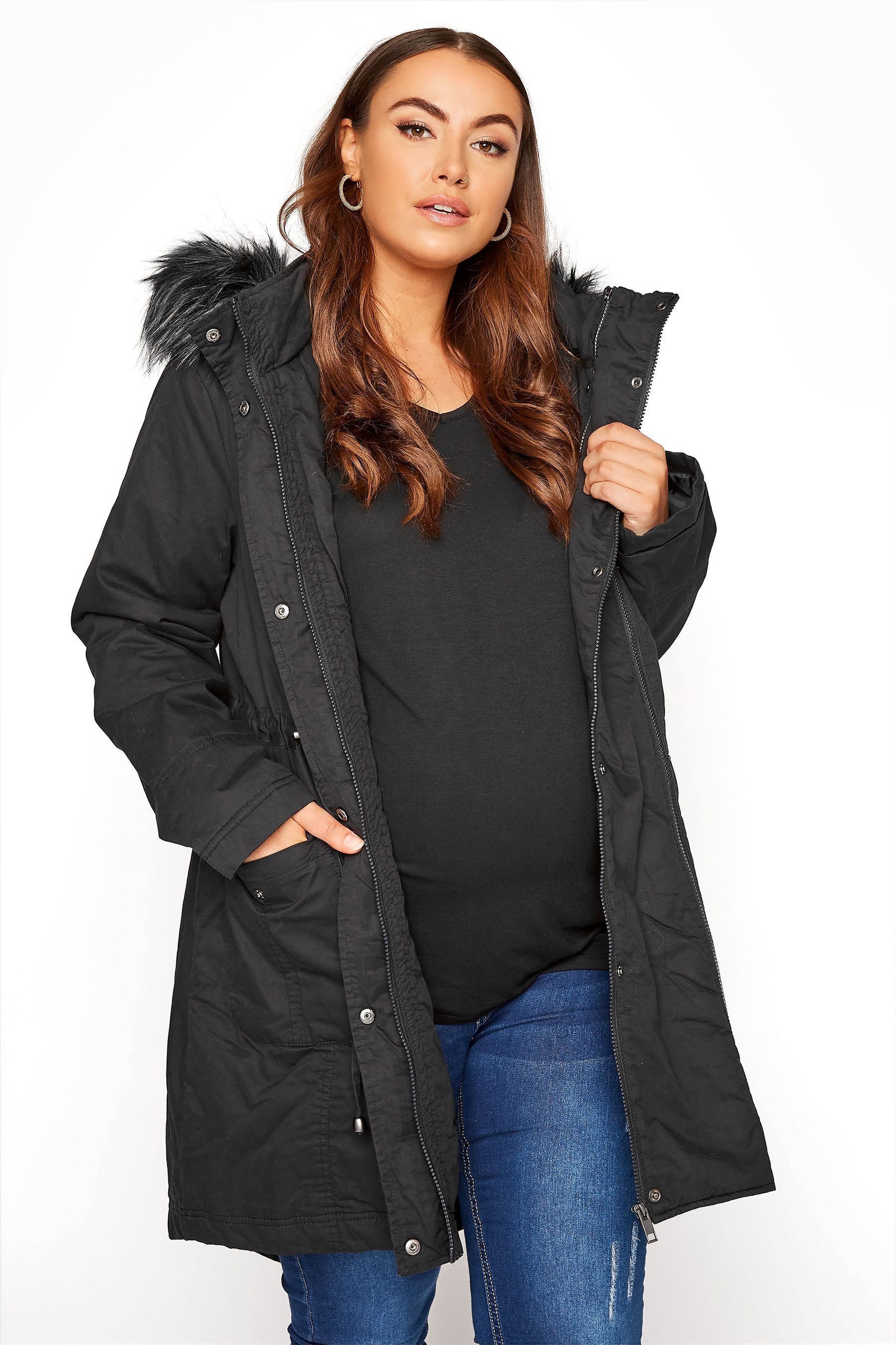 Double zip coat cheap