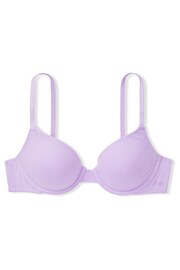Victoria's Secret PINK Pastel Lilac Purple Lightly Lined Cotton Bra - Image 4 of 4