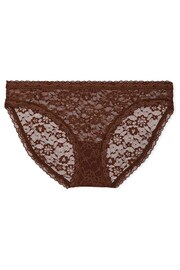 Victoria's Secret Ganache Brown Bikini Lace Knickers - Image 3 of 3