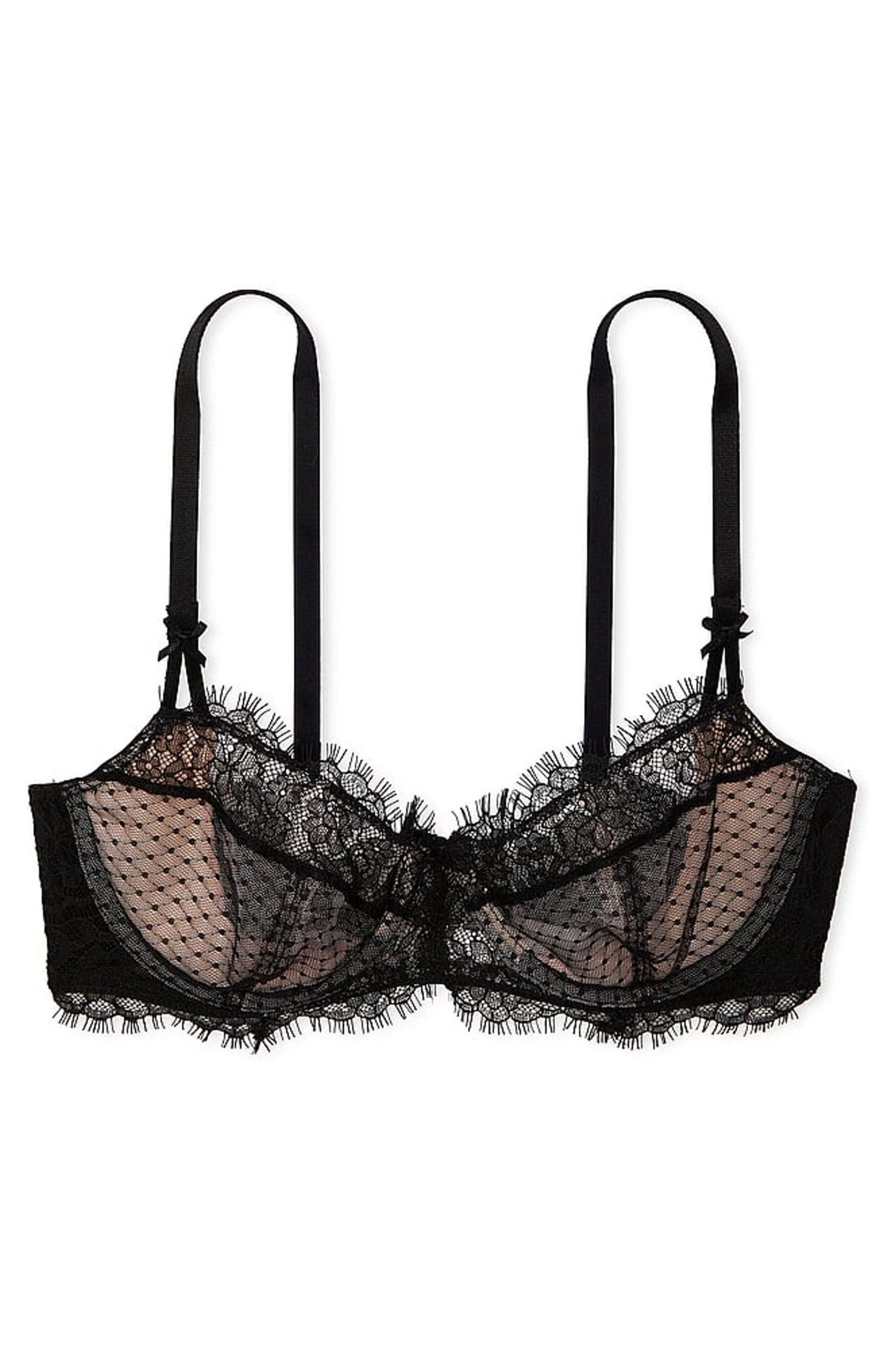 Victoria's Secret Black Lace Unlined Balcony Bra - Image 3 of 3