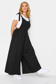 Yours Curve Black Limited Culotte Dungaree - Image 2 of 4