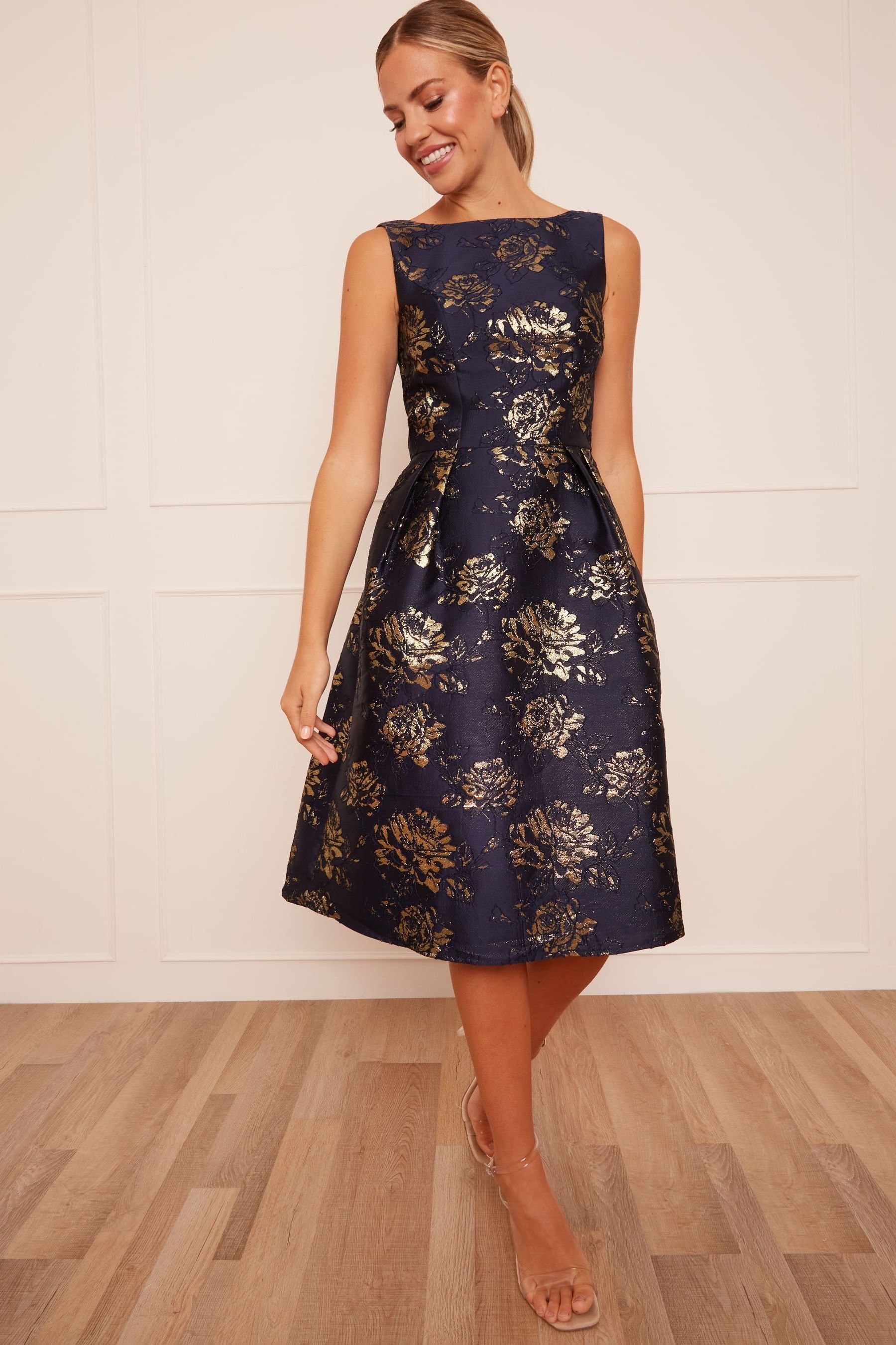 Navy dress chi chi london clearance