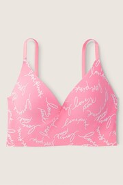Victoria's Secret PINK Dreamy Pink Logo Smooth Non Wired Push Up Bralette - Image 4 of 4