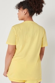 Victoria's Secret PINK Tulip Yellow V Neck Short Sleeve T-Shirt - Image 2 of 4
