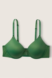 Victoria's Secret PINK Forest Pine Green Push Up Front Fastening T-Shirt Bra - Image 3 of 3