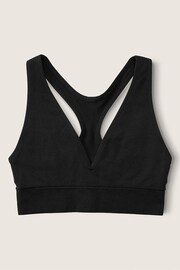 Victoria's Secret PINK Pure Black Seamless Plunge Bralette - Image 4 of 4