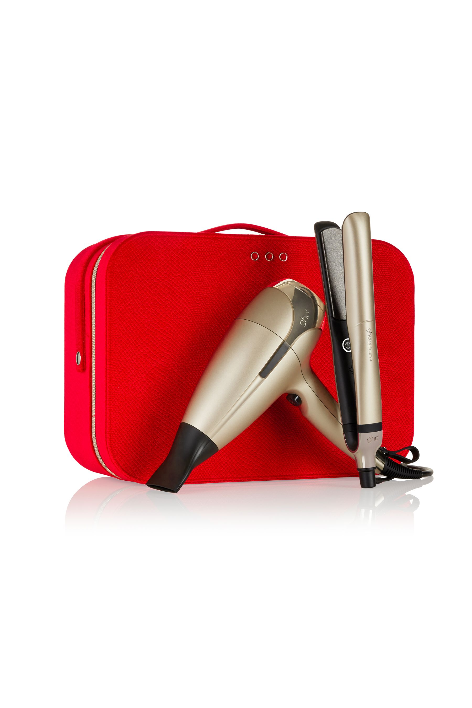 Buy ghd Platinum Helios Limited Edition Hair Straightener Hair Dryer in Champagne Gold from the Next UK online shop