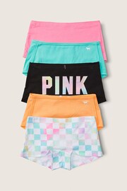 Victoria's Secret PINK Fashion Grey Mix Cotton Short Knickers Multipack - Image 1 of 1