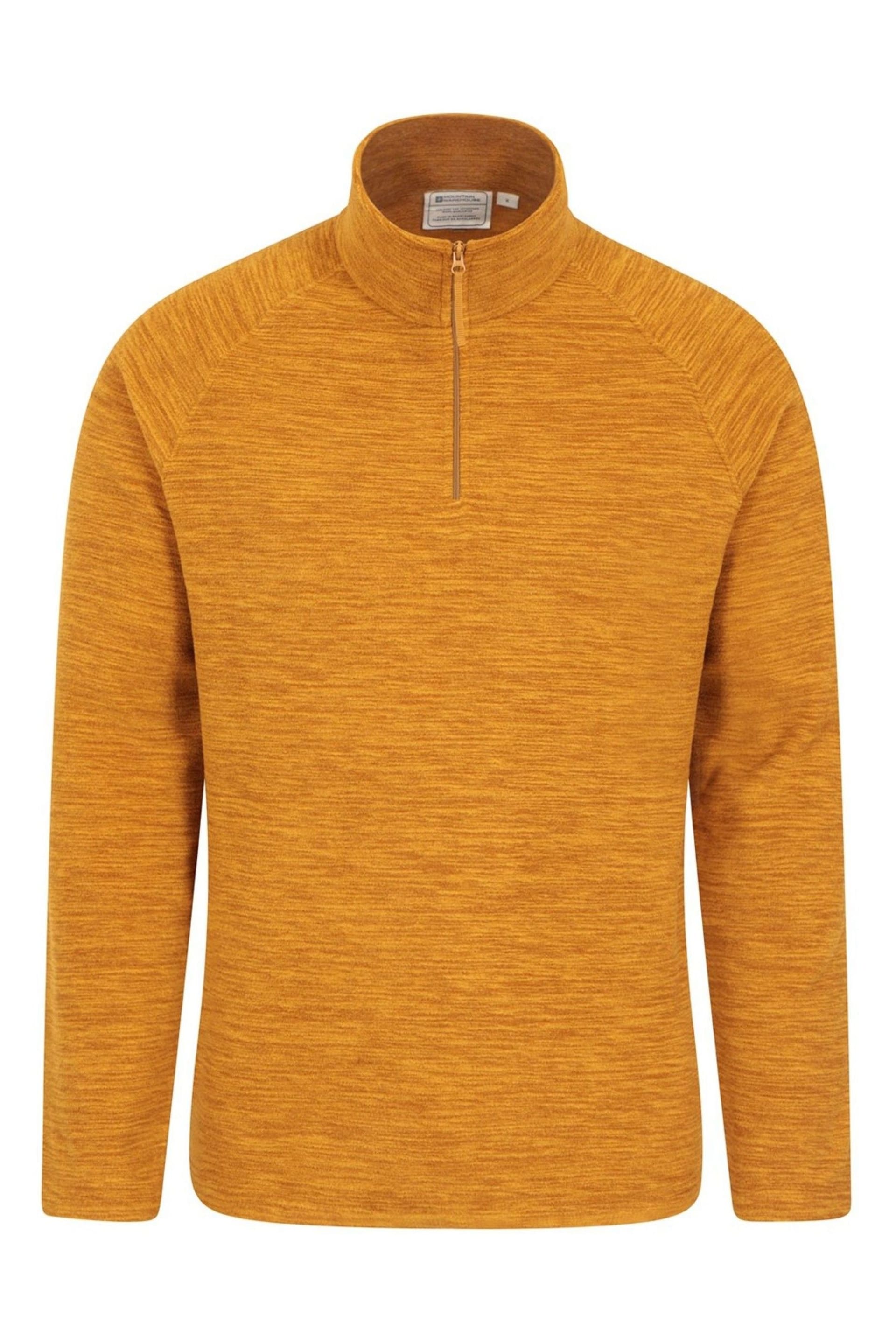 Mountain Warehouse Yellow Snowdon Mens Micro Fleece - Image 1 of 2