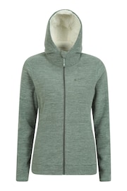 Mountain Warehouse Green Snowdonia Fleece Hoodie - Image 1 of 4