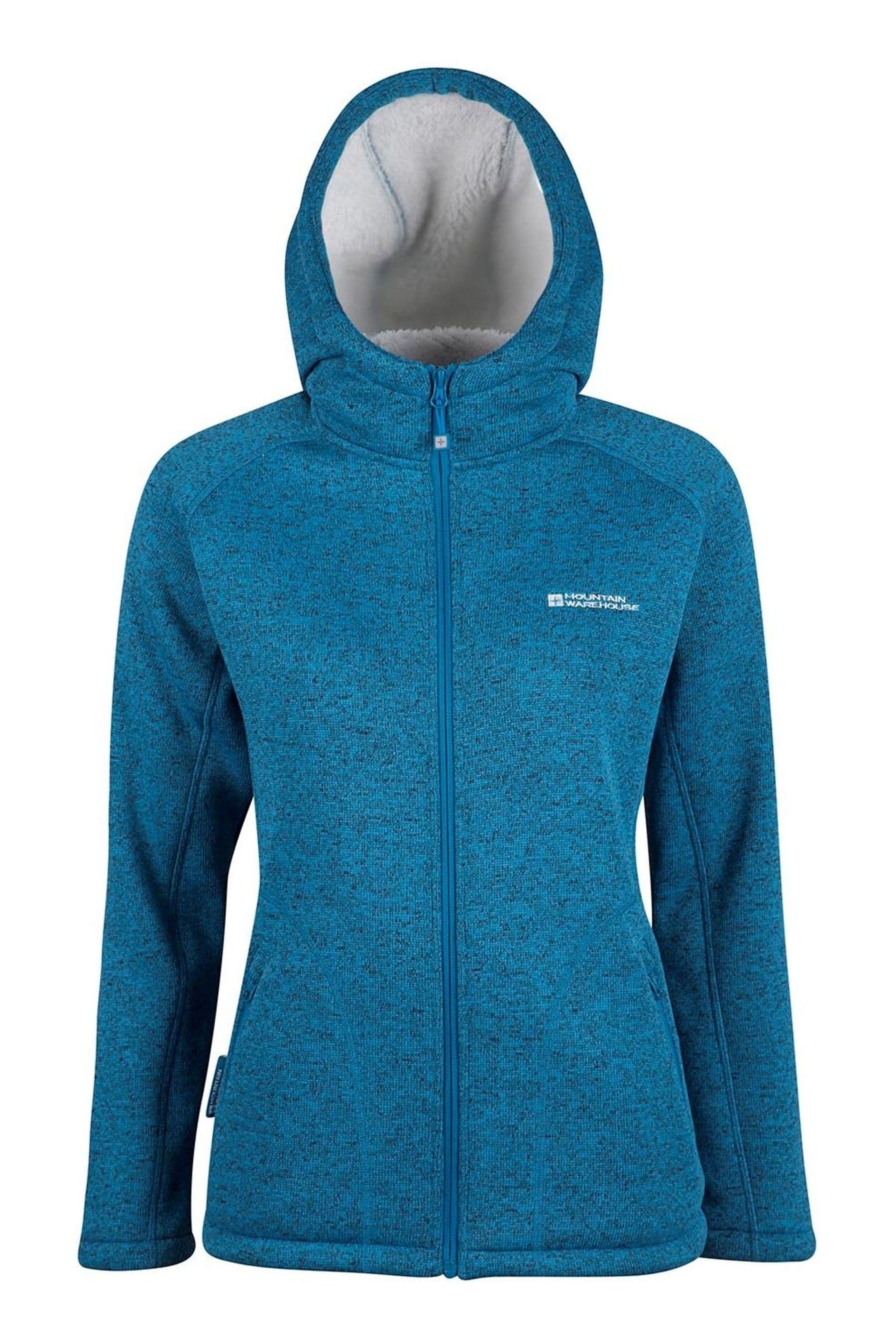 Buy Mountain Warehouse Blue Nevis Sherpa Lined Hoodie from Next Luxembourg