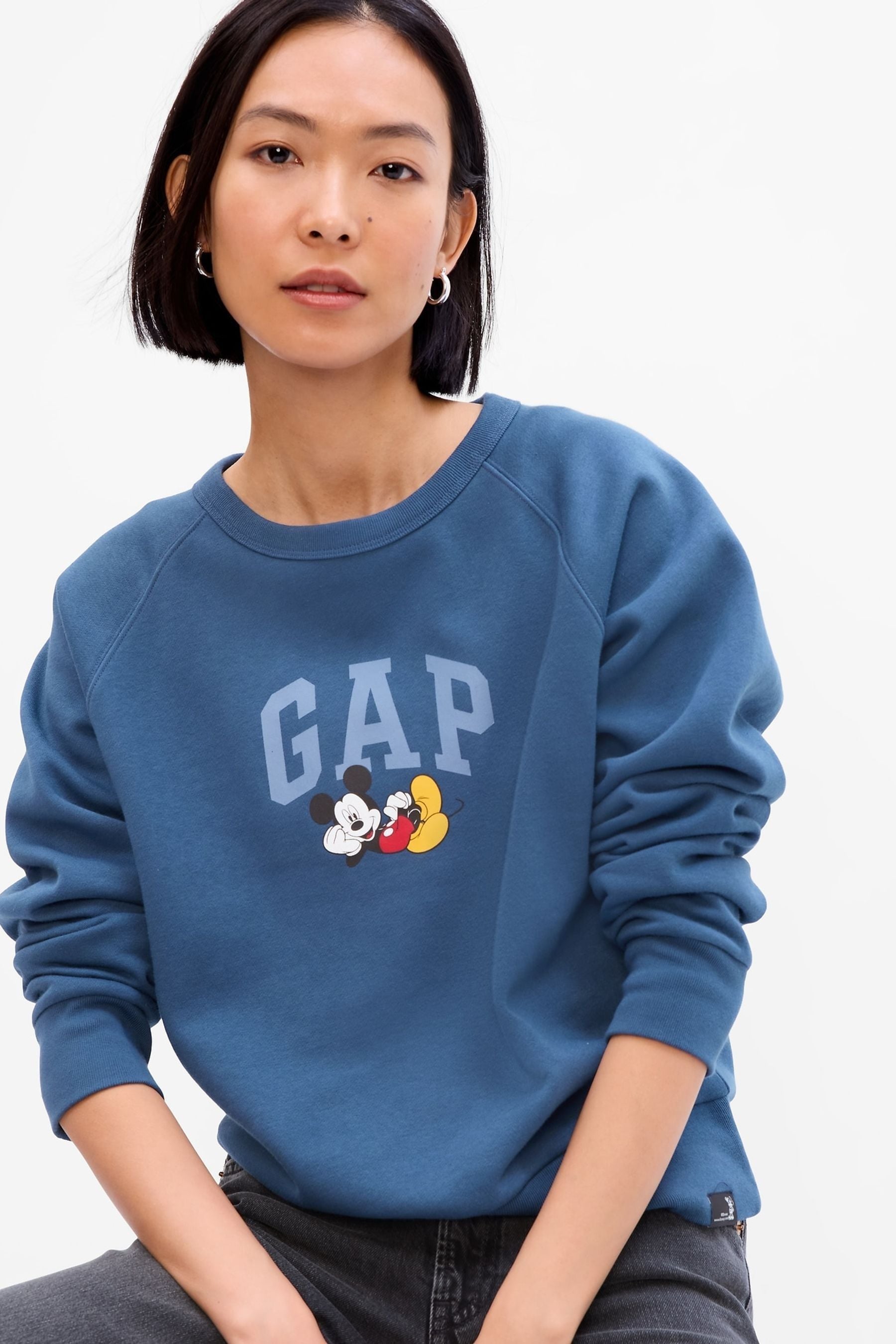Buy Gap Blue Disney Mickey Mouse Logo Sweatshirt from Next Ireland