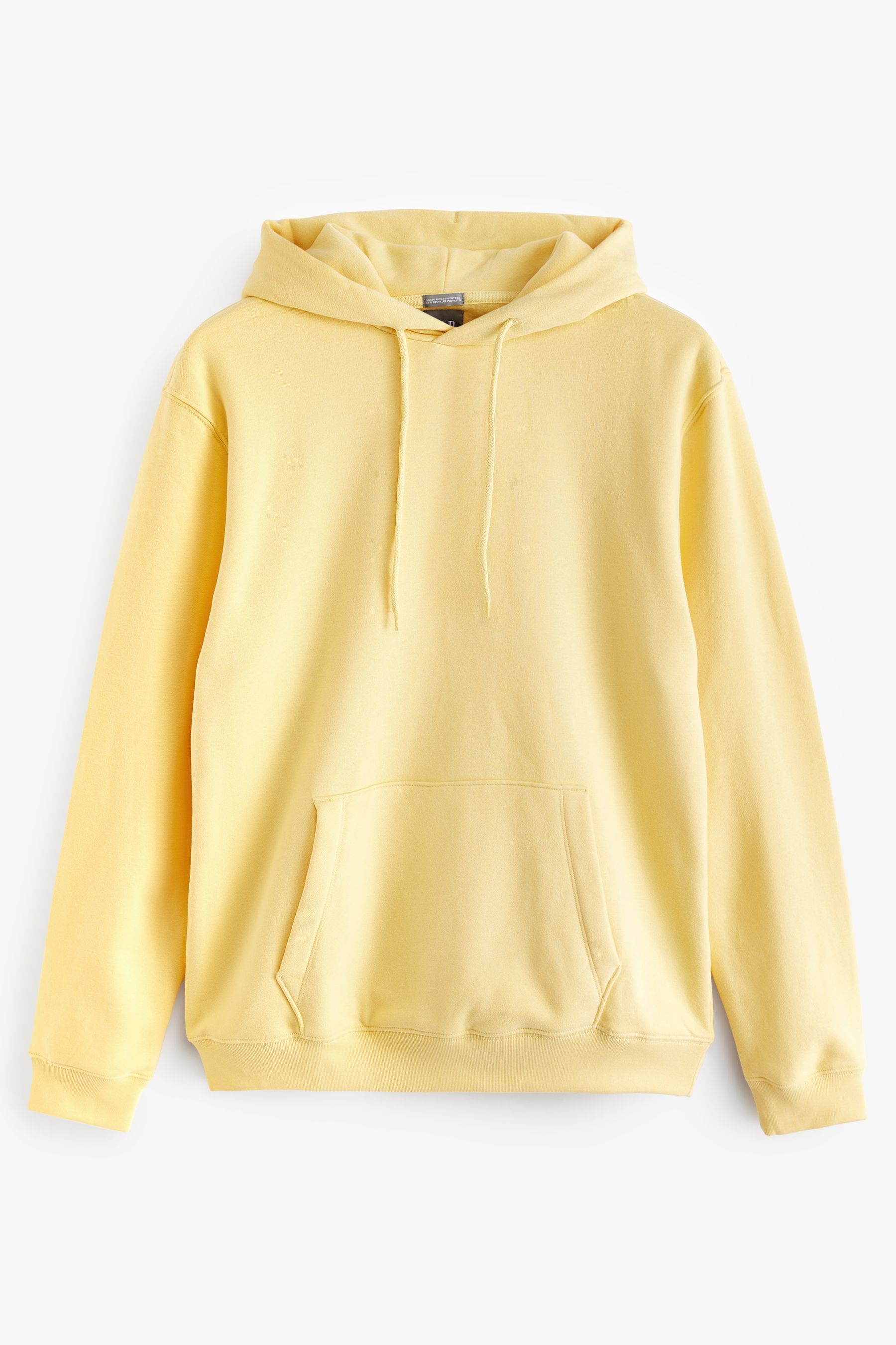 Yellow drawstring hoodie discount