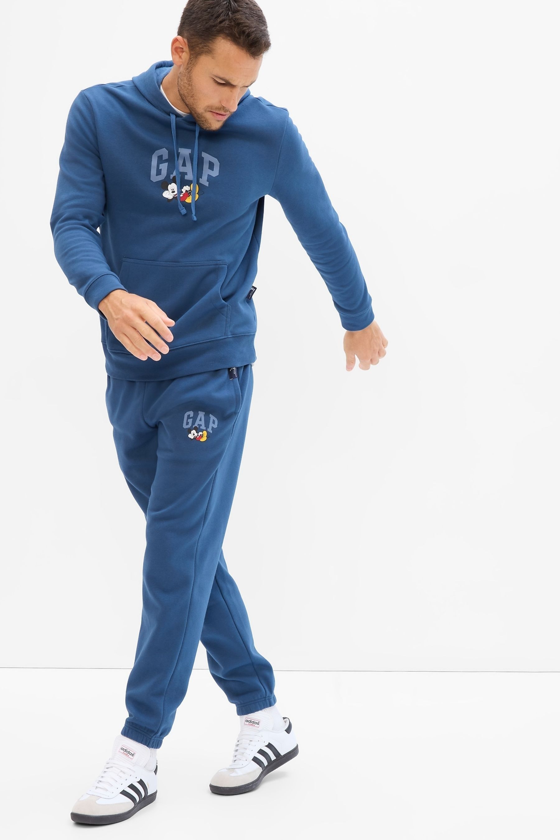 Buy Gap Blue Disney Mickey Mouse Logo Joggers from Next Ireland