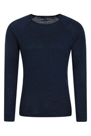 Mountain Warehouse Blue Merino Long Sleeved Thermal Top - Mens - Image 1 of 3