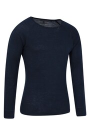 Mountain Warehouse Blue Merino Long Sleeved Thermal Top - Mens - Image 2 of 3