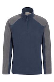 Mountain Warehouse Blue Ashbourne Half-Zip Fleece - Mens - Image 1 of 2