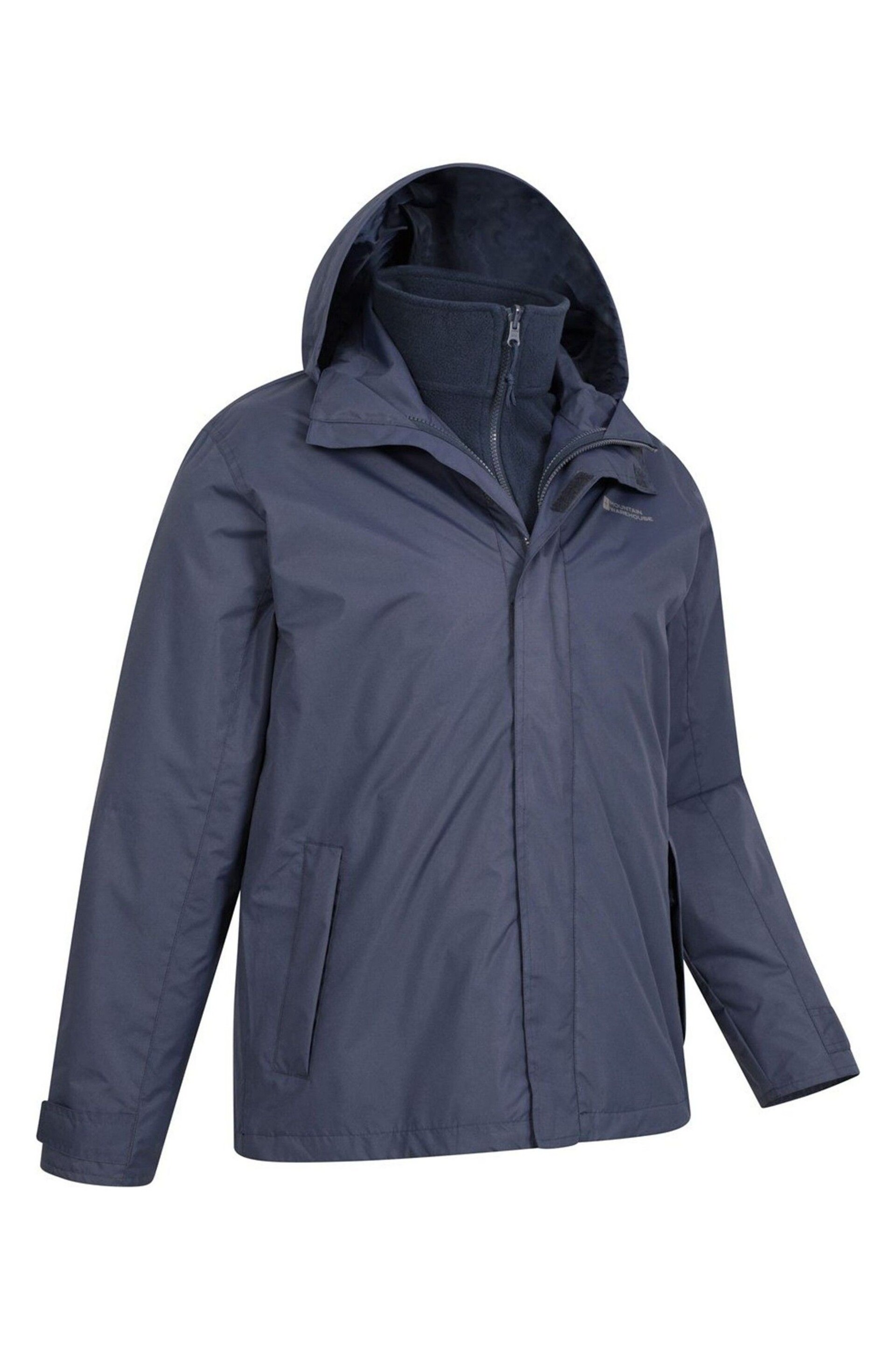 Mountain Warehouse Blue Fell Mens 3 in 1 Water Resistant Jacket - Image 3 of 3