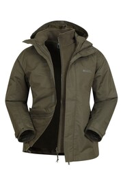 Mountain Warehouse Green Fell Mens 3 in 1 Water Resistant Jacket - Image 1 of 2
