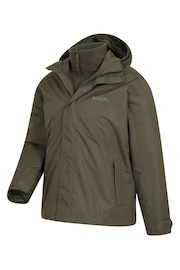 Mountain Warehouse Green Fell Mens 3 in 1 Water Resistant Jacket - Image 2 of 2