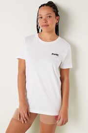 Victoria's Secret PINK Optic White Short Sleeve T-Shirt - Image 1 of 5