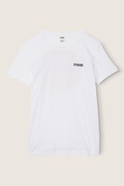 Victoria's Secret PINK Optic White Short Sleeve T-Shirt - Image 3 of 5