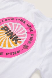 Victoria's Secret PINK Optic White Short Sleeve T-Shirt - Image 5 of 5