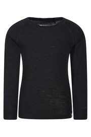 Mountain Warehouse Black Merino Thermal Top - Kids - Image 1 of 2