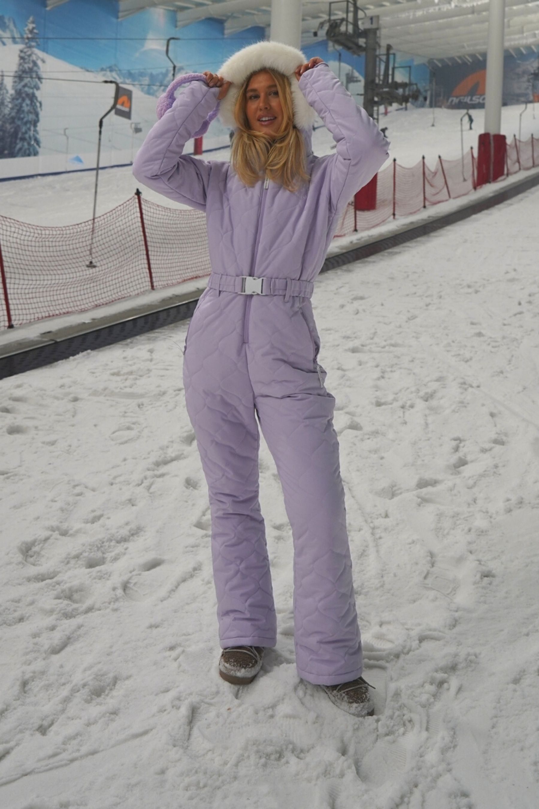 Purple ski suit new arrivals