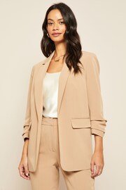 Friends Like These Camel Edge to Edge Tailored Blazer - Image 1 of 3