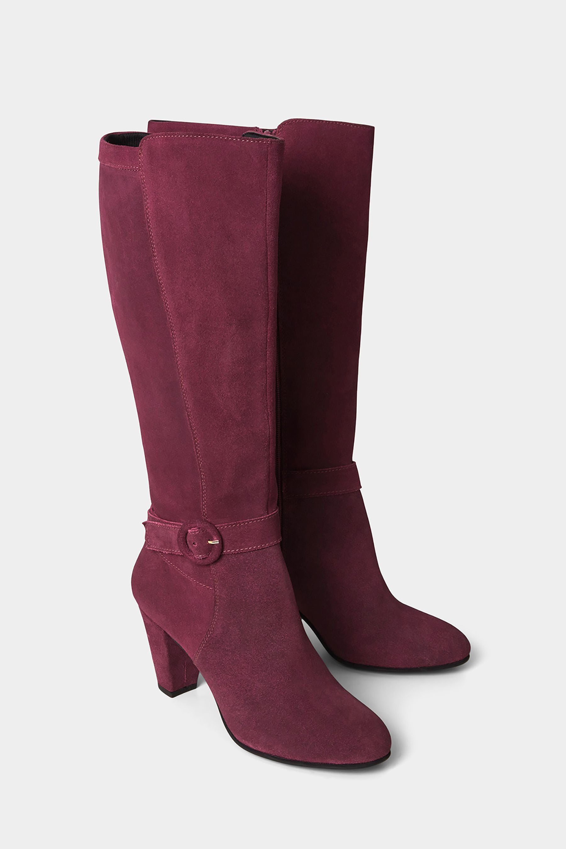 Buy Joe Browns Red Standout Buckled Suede High Boots from Next Luxembourg