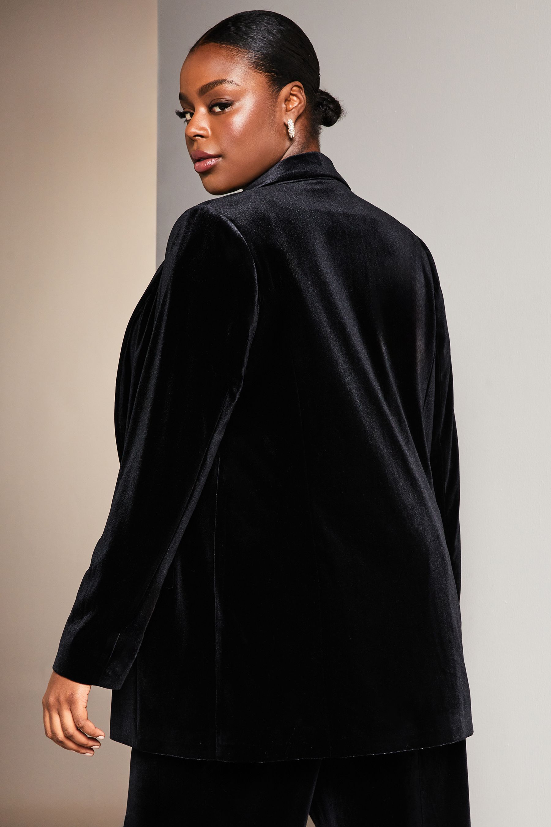 Boden velvet longline blazer sales