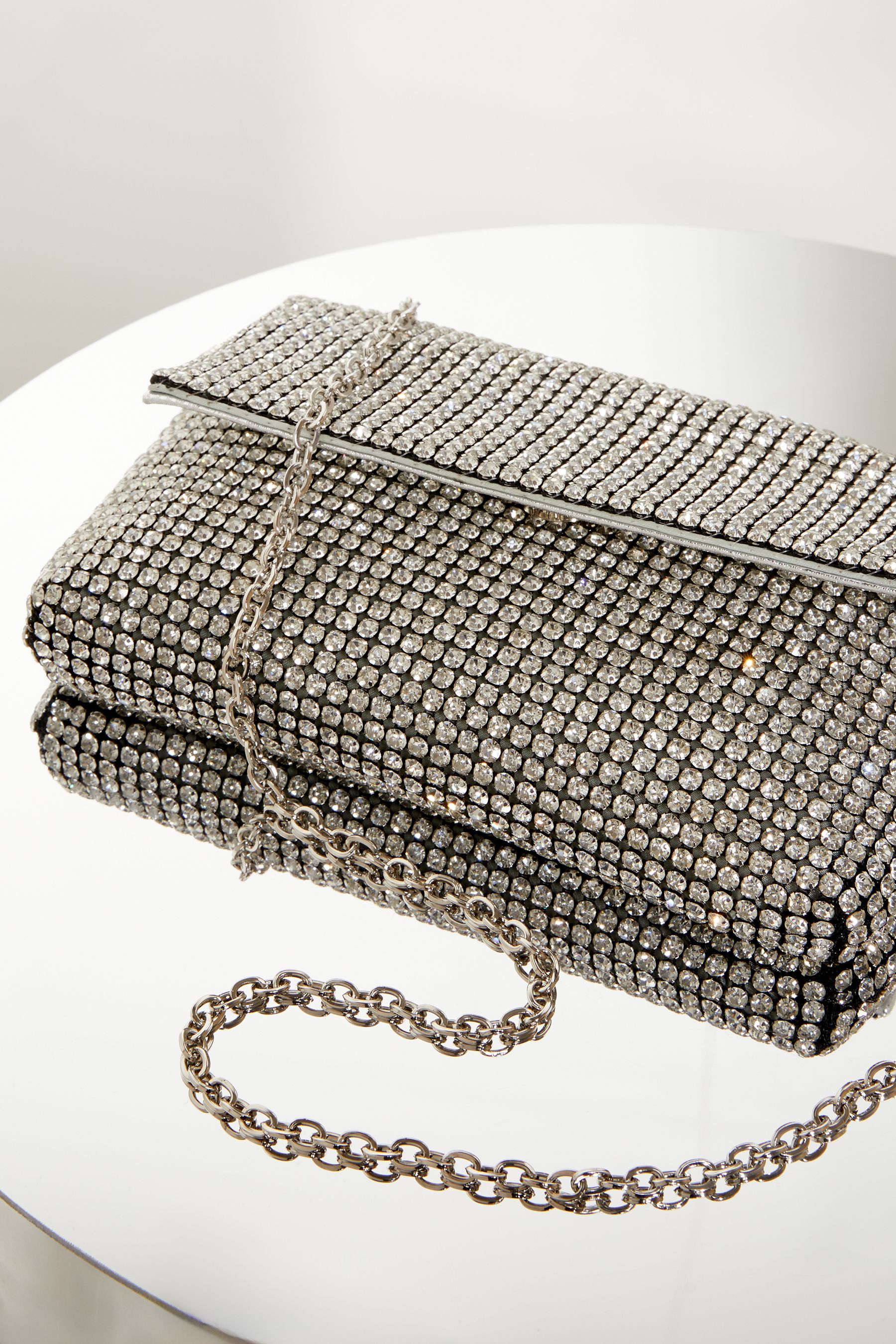 Buy Lipsy Silver Embellished Crossbody Foldover Bag from Next Luxembourg