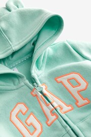 Gap Blue Logo Zip Up Hoodie (12mths-5yrs) - Image 3 of 5