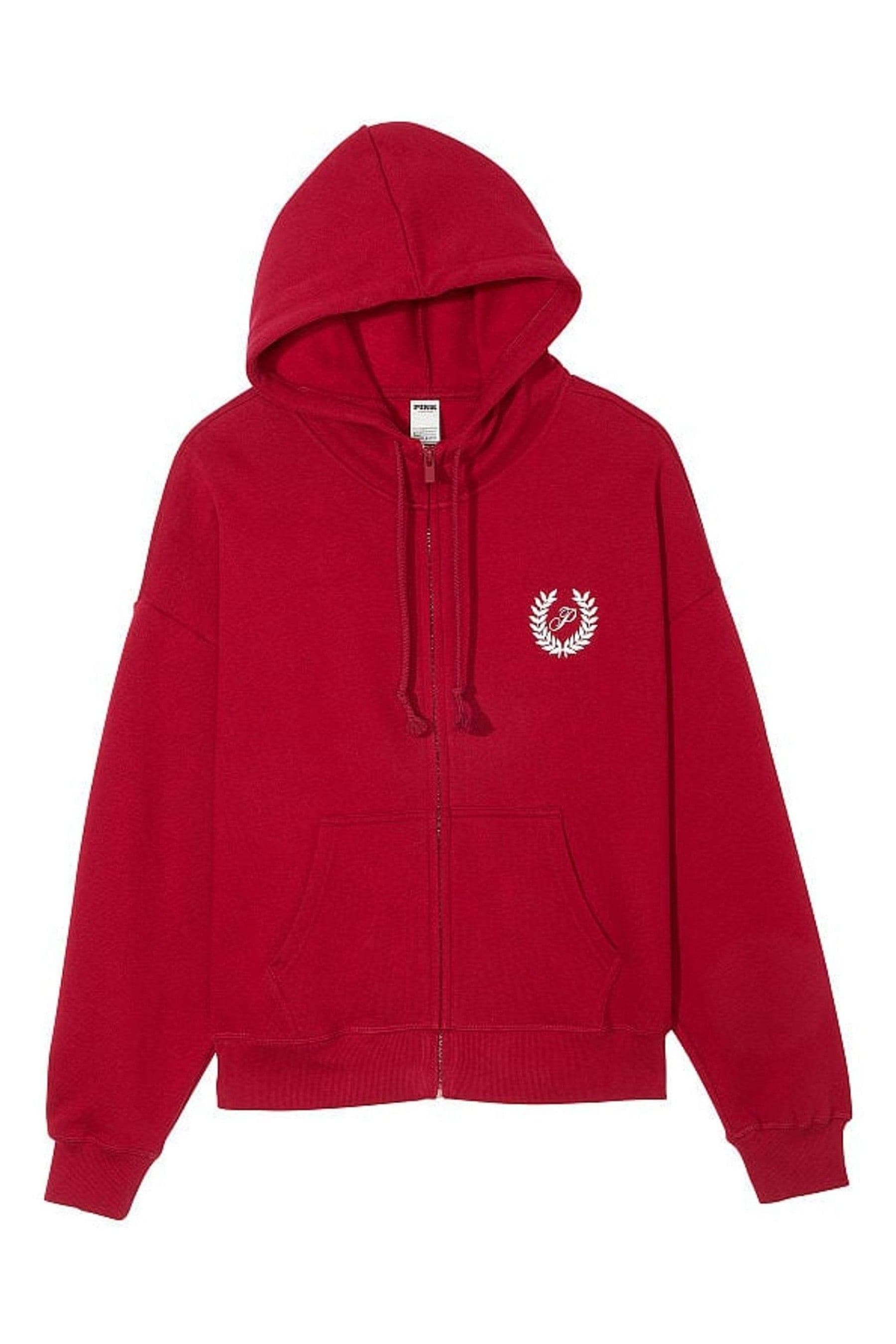Red victoria secret hoodie shop